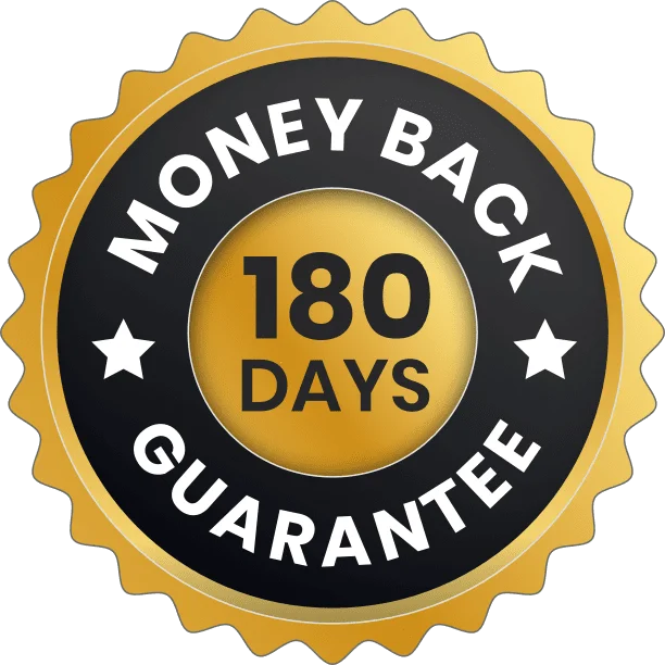 InvigoRise 180-Day Money Back Guarantee